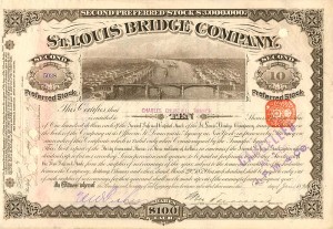 J. Pierpont Morgan Signs St. Louis Bridge Co.